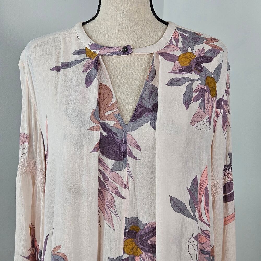 Free‎ People Tunic Boho Mini Dress Floral Print | Women's Small | MINOR FLAW - Picture 16 of 16